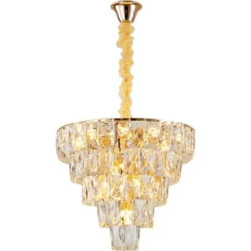 New Crystal Chandelier Living Room Ceiling K9 Crystal Hanging Lights Fixture Nordic Crystal Chandeliers Dining Room Pendant Lamp