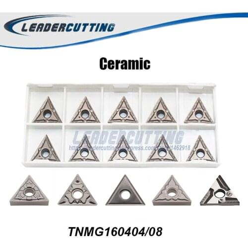 Ceramic TNMG160404 TNMG160408 160412 R-S R-VF HQ MT *10pcs Leadercutting Turning Insert for Lathe Holder,Metal Ceramic insert