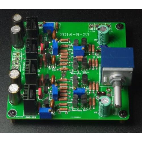 Classic full symmetrical circuit A1145 2SA1145 / C2705 2SC2705 + C1815 +MJE243 / MJE253 Fully symmetrical Preamp amplifier board