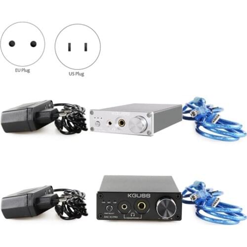 KGUSS DAC-K3PRO TPA6120A2 ESS9018K2M MINI HIFI USB DAC Decoded Audio Headphone Amplifier 24BIT 192Khz AMP DC12V