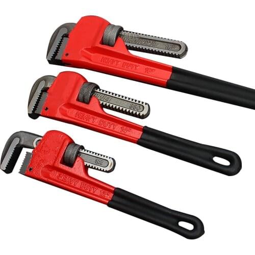 Multifunction Ratchet Water Pipe Wrench 14" Adjustable Spanner Home Water Pipe Clamp Pliers Hand Tools for Plumber