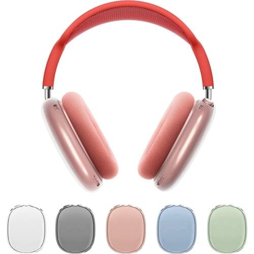 WOWCASE Transparent TPU Soft Clear Headphones Accessories Cover Case bag For Apple iPhone Airpods Max