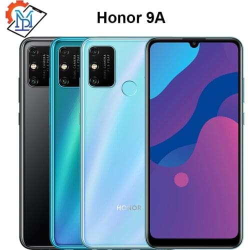 New Original HONOR 9A Mobile Phone 6.3 inch Water Drop Display MT6765 Octa Core 5000mAh Big Battery Fingerprint ID Mobile Phone