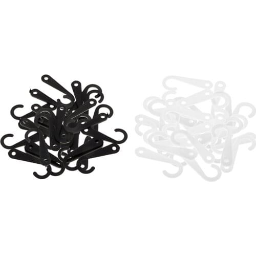 100 Pieces Plastic J Hooks Hanger for Socks Retail Clothes Display Hanger Accessories