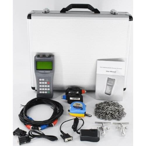 Handheld Ultrasonic Flowmeter TDS-100H DN15mm-DN6000mm S2 M2 L2 Transducer water flow meter