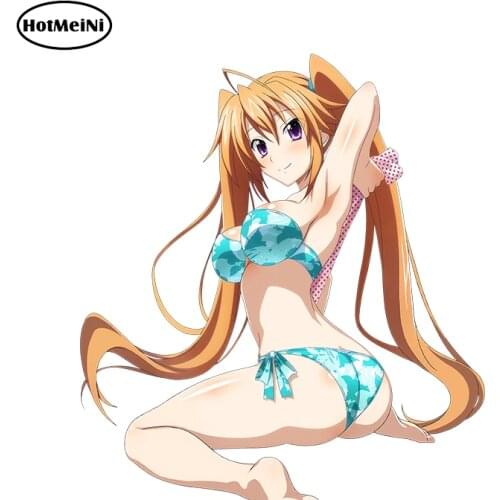 HotMeiNi Sexy Car Stickers High School DxD Shidou Irina Render Cartoon 3D Car Styling Vinyl Car Window Wiper Decal Accessories