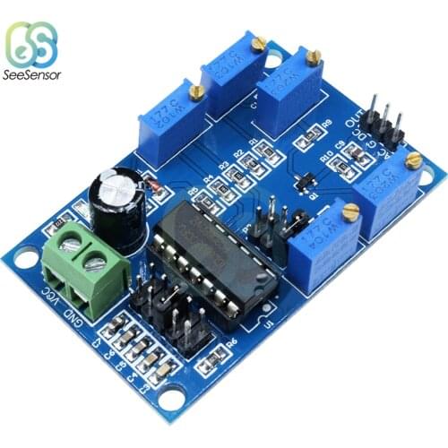 DC 12V 15V ICL8038 Adjustable Signal Generator Module 10Hz-450KHz Medium Low Frequency Triangular/Rectangular/Sine Wave