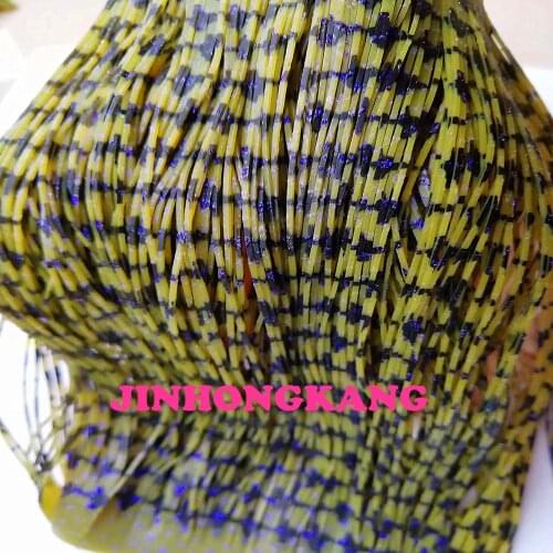 Fishing Lure Silicone Skirt Layers,Silicone Skirt Material for Tackle Craft, DIY Spinner, Rubber Jigs, Buzzbait---53