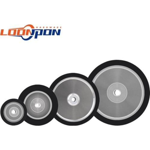 Flat Surface Rubber Contact Wheel 25mm Belt Grinder Wheel Abrasive Belt Set Polishing Grinding Sanding Wheel 1pcs