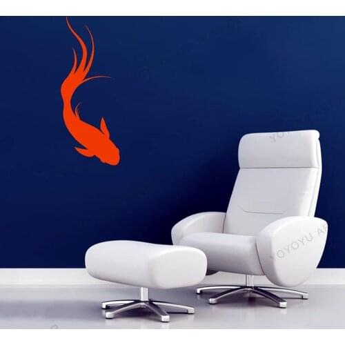 Koi Fish pattern mordern wallpaper mural japanese style wall decal for bedroom kicthen restaurant wall&door art decor jc260
