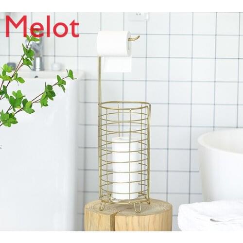 European Entry Lux Hotel Home Bathroom Tissue Holder Floor-Standing Storage Rack Toilet Storage Rack Bathroom Accessories