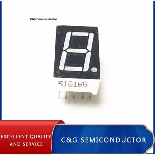 5PCS LD-5161BG 1 Digit 0.56" GREEN 7 SEGMENT LED DISPLAY COMMON ANODE DIP-10
