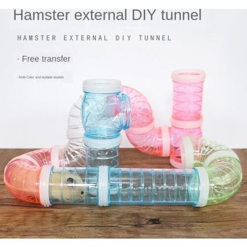 8 Pcs/set DIY Hamster Tunnel Toy Pet Sports Training Pipeline Transparent Runway Toy Pet Hamster Game Tool WF
