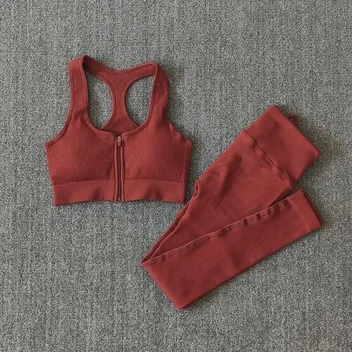 Women Fitness Yoga Sets Seamless Sports Suits Workout Clothes Sports Bra Gym Leggings Sports Wear Gym Clothing Sportswear
