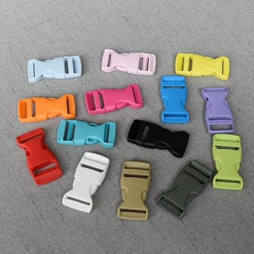 100 Pcs/Pack 20mm 25mm wholesale plastic Release Buckle Strap Belt Buckle For Bag Necklace Paracord Sewing DIY Accessory