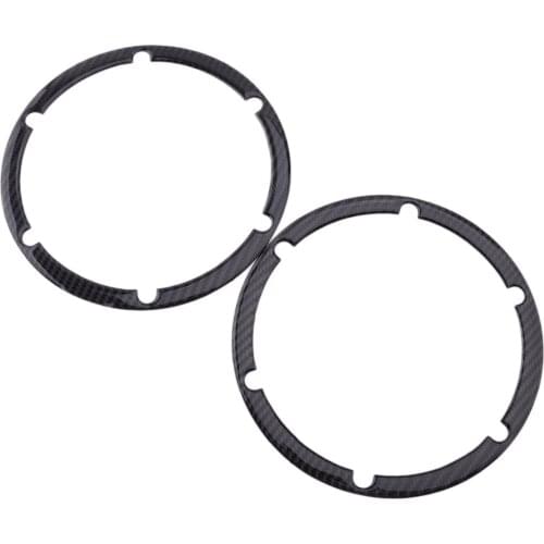 2Pcs Carbon Fiber Car Rear Audio Speaker Ring Trim Cover Fit for Nissan 350Z 2003 2004 2005 2006 2007 2008 2009