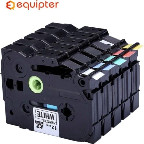 2pcs Multicolor TZE231 Tze-231 Label Maker Tape 12mm Compatible for Brother P Touch PT Labeler Tz231 Tze131 Tz-231 Tze231 tze231