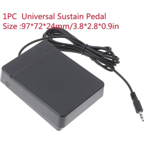 2020 Best Universal Electronic Piano Foot Sustain Pedal Controller Switch Compatible Damper Pedal Keyboards Musical Accessories
