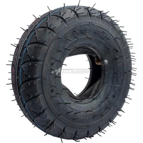 4.10/3.50-4 Tires with Inner Tube For Garden Rototiller Snow Blower Mowers Hand Truck Wheelbarrow Go kart Kid ATV Generators Yar