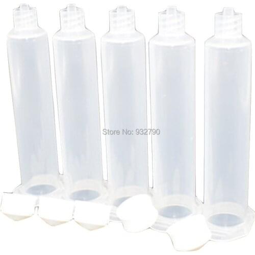 5pcs 10cc Dispenser Syringe for Packaging Adhesives Conductive Adhesives Sealant Silicone Polypropylene Solder Paste Glue Paints