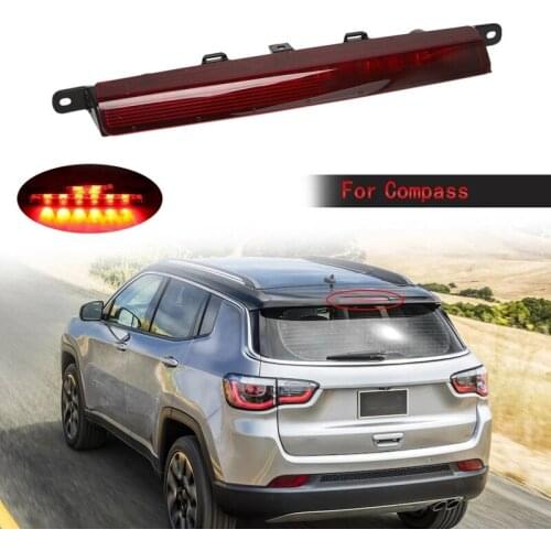 Car Additional Brake Light for Jeep Compass 2017 2018 2019 Third Tail Lights Stop Signal Warning Lamp Car Assembly