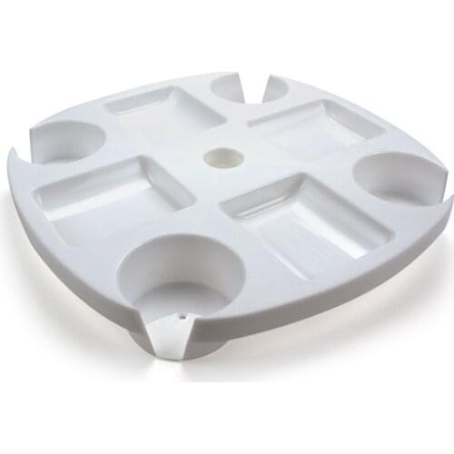 White plastic beach umbrella table try beach umbrella cup holder beach patio garden swimming pool sun umbrella storage rack