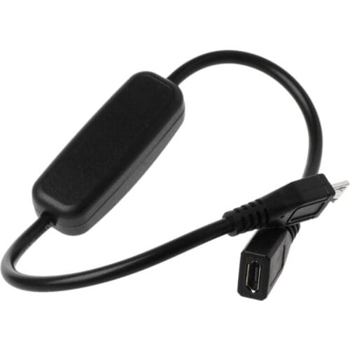 Micro USB Power Supply Extension Cable On Off Switch for Raspberry Pi