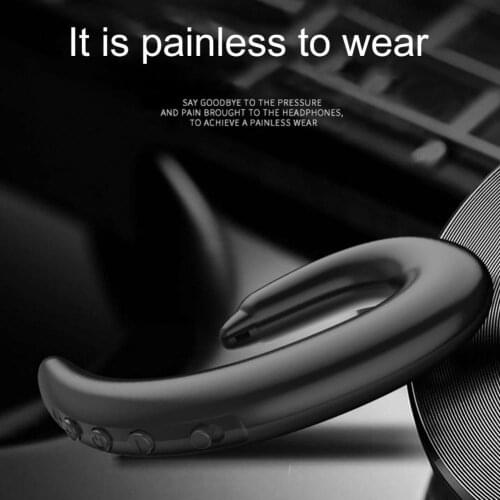 Bluelans Bluetooth-compatible 4.2 Earphone Ear Hook Bone Conduction Wireless Stereo Music Headset for Sports