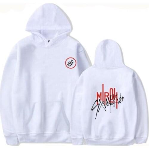 Kpop Stray Kids Hooded Sweatshirts korean loose Pullovers Harajuku Streetwear Hoodies women tops New long sleeves Casual top