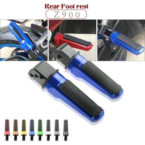 For KAWASAKI Z900 Z900RS Z 900 2017-2020 2018 2019 Motorcycle CNC Aluminum Rear Foot Pegs Footrest Passenger Footpegs