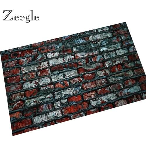 Zeegle Flannel Mat for Living Room Hallway Anti-slip Floor Mat Doormat Rug Washable Door Mat Non Slip Bathroom Shower Soft Rug