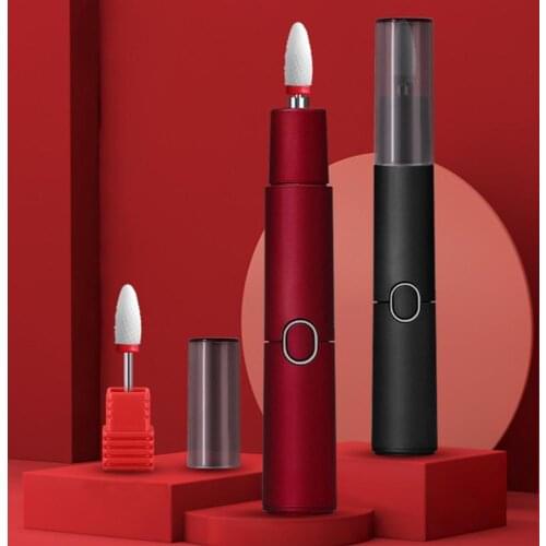 Nail Drill Pen Mini Manicure Machine Bit Set Diamond Milling Cutter Removing Gel Varnish Nail Sanding Bands Tools Nail Drill Bit