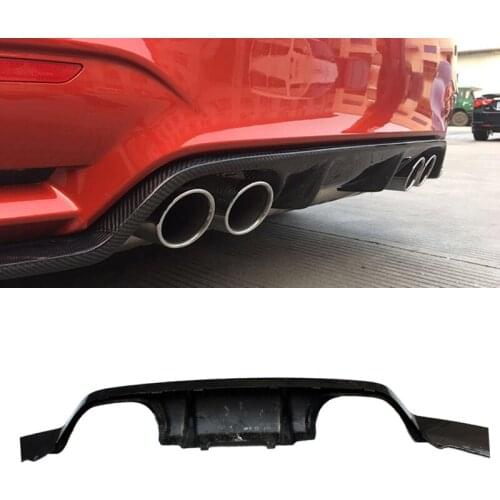 Real Carbon Fiber Rear Bumper Lip Car Rear Diffuser Car Body Modification Part For BMW F80 F82 F83 M3 M4 Cab