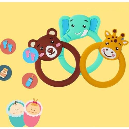 Baby simulation toy elephant tooth gum food-grade silicone mother trusted security