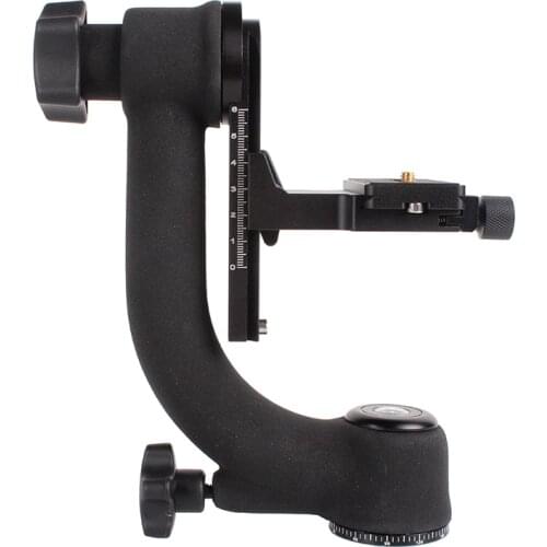 Metal 360 Degree Panoramic Gimbal Tripod Head Arca-Swiss Standard Bird Shooting Vertical for Canon Nikon DSLR Camera Watching