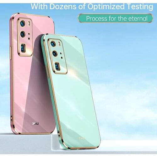 TPU Soft Electroplated Candy Phone Case For Huawei P20 P30 Lite P40 Pro Nova 4e Nova3e Shockproof Bumper Back Cover
