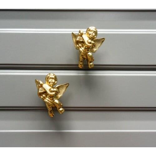 Angel Brass handle wall hanging cabinet wardrobe door drawer handle Single hole