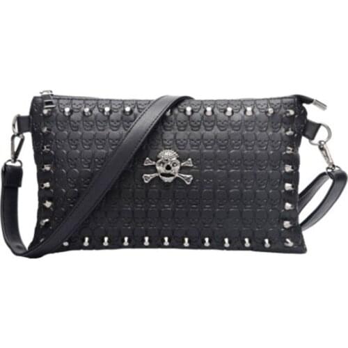 Newhotstacy Bag 110619 skulls female single shoulder bag embossed chain bag worn small bags