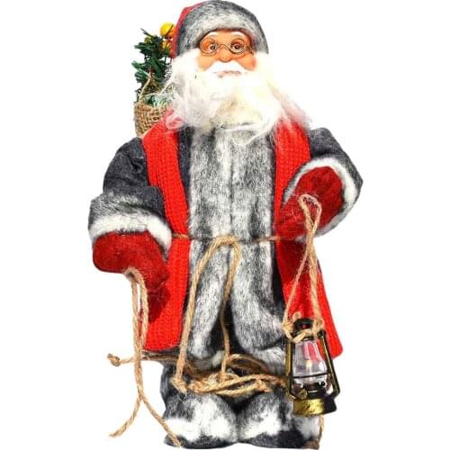 Christmas Santa Claus Doll 30cm Santa Claus Figurine Xmas Tree Ornament Holiday Home Decoration Christmas Gift For Kids