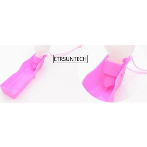 50pcs Pet Folding Pet Dog Cat Outdoor Portable Drinking Bottle Bowl Small Pets Cat Travel Drinker 250ml