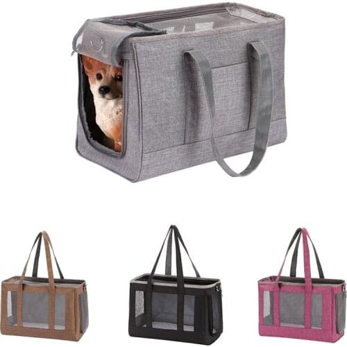 Portable Pet Dog Cat Single Shoulder Bags Pet Puppy Travel Mesh Bag Backpack Outdoor Shoulder Bag For Small Cat Chihuahua Yorkie