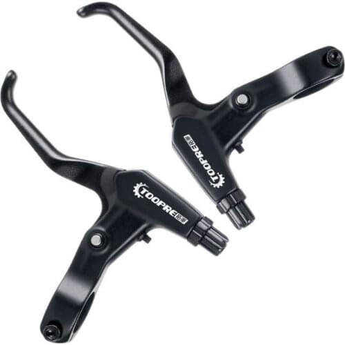 MTB Bicycle Brake Lever Handle Road Bike Cycling Brake Levers 2 Finger Mountain Bike Aluminium Alloy V-brake Disc Brake Handle