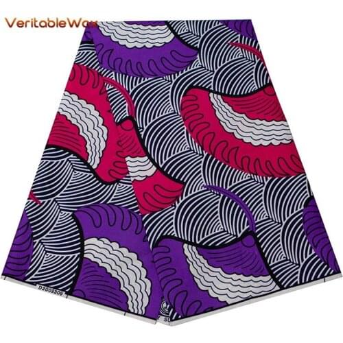 Veritablewax Ankara African Polyester Wax Print Fabric Binta Real Wax High Quality 6 Yards African Fabric For Party Dress FP6262