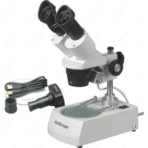 Forward Stereo Microscope--AmScope Supplies 10X-30X Forward Stereo Microscope + Digital Camera