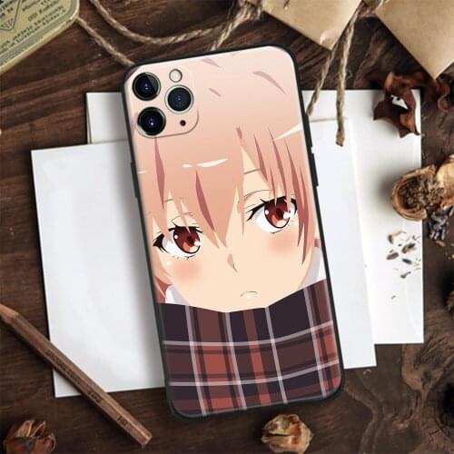 Yui Yuigahama Oregairu Anime Soft Silicone Glass Phone Case Cover Shell For IPhone SE 6 6s 7 8 Plus X XR XS 11 12 Mini Pro Max