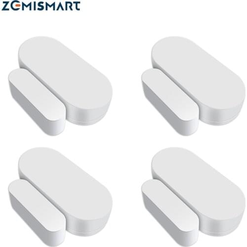 Zemismart Zigbee 3.0 Tuya Smart Door Window Sensor Security Door Detectors Real Time Automatic Alarm Work With Alexa Google Home