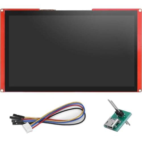 10.1 Inch NX1060P101-011C-I 1024x600 Nextion Intelligent Series HMI Capacitive Touch Display Screen Without Enclosure
