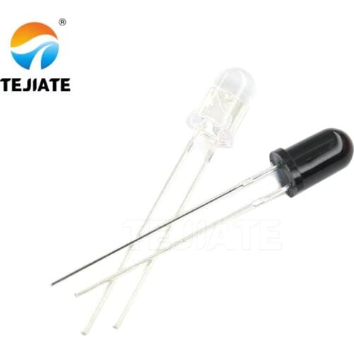 10pair 5mm IR LED Assorted Infrared Emitter And IR Receiver Diode 3mm IR Infrared LED Diodes LED Lamp IR LED Emitting Receiving