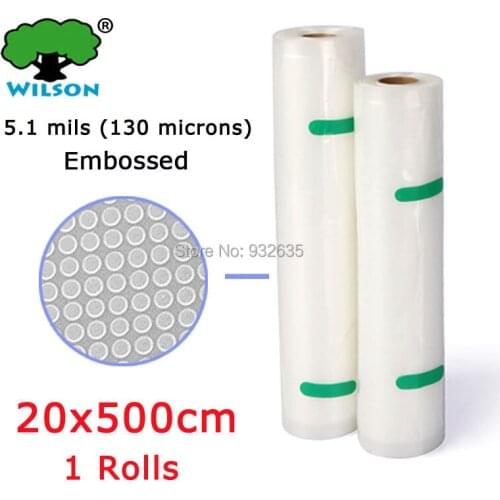 20x500cm (7.9''x197'') Casual Cutting 1 pieces of one lot Rolls Vacuum Heat Sealer Food Saver Bag Free Shipping