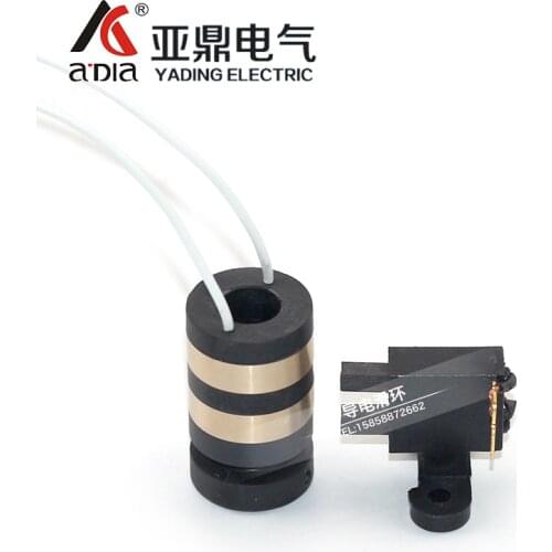 Marshmallow Machine Accessories 2 Way Carbon Brush Conductive Slip Ring Bakelite Carbon Brush Holder 220V380V Collector Ring